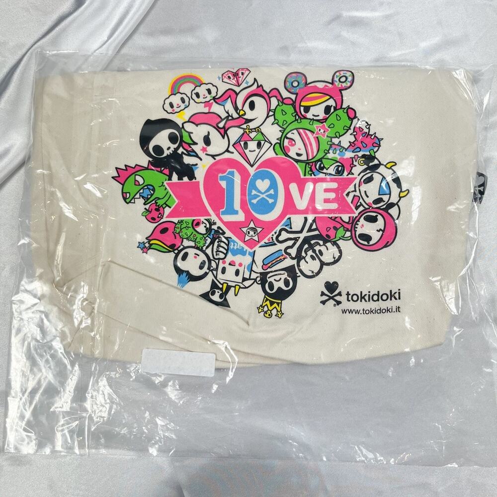 Tokidoki Character 10ve 10th Anniversary Canvas Tote Bag SDCC Exclusive New